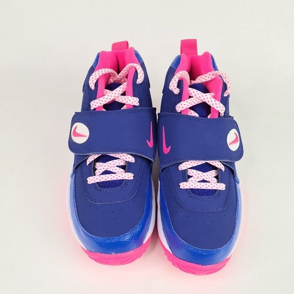 Nike Air Mission Blue Pink Basketball  Shoes Athletic Leather - Picture 4 of 12
